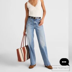 Madewell Emmett wide leg jeans